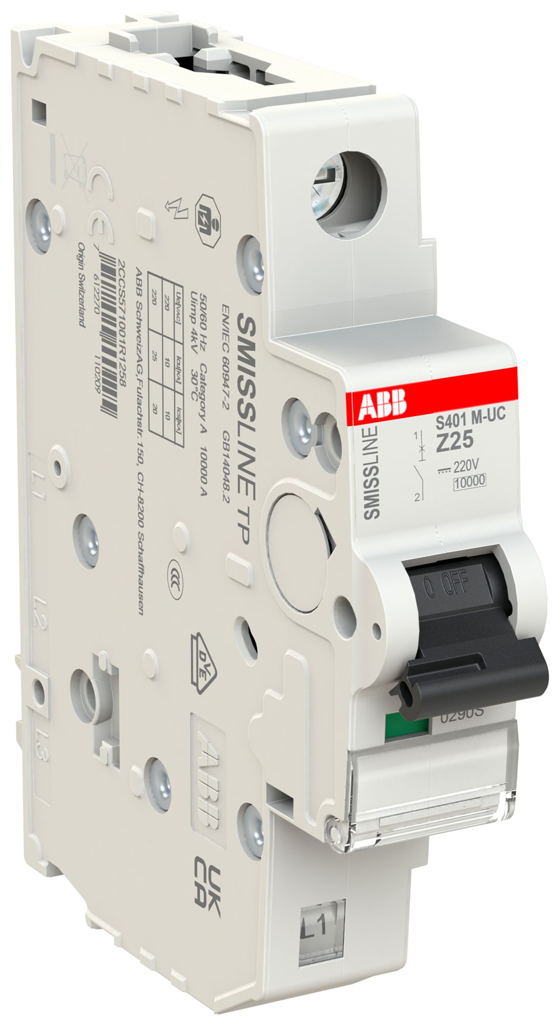 Disgiuntore SMISSLINE TP UCZ 1×25A 10kA