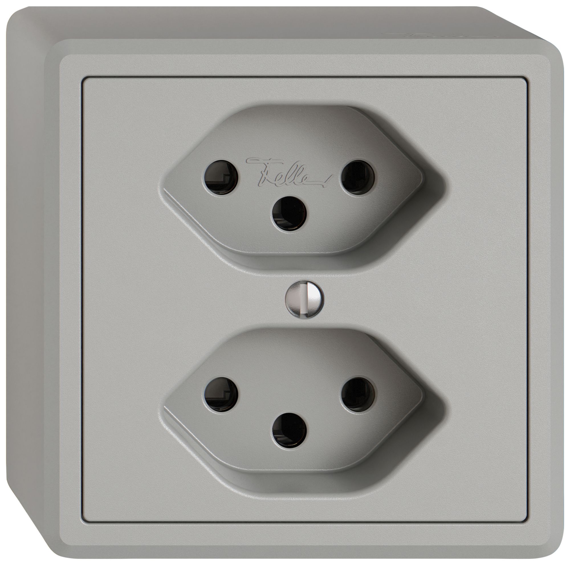 Prise AP EDIZIO.liv SNAPFIX® 2×T13 grc