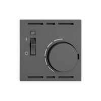 Termostato ambiente EDIZIO.liv SNAPFIX® con interruttore 230VAC 50Hz grs