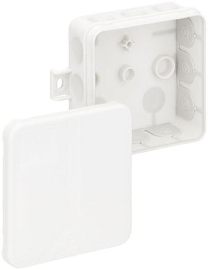 Boîte de dérivation AP 2K-12 AB-L vide, 85×85×37mm IP55 blanc