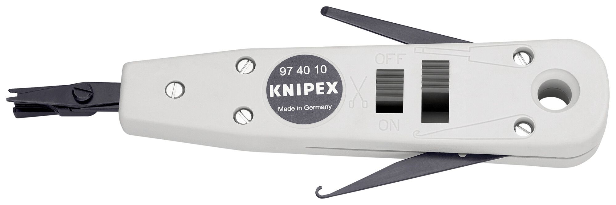 Outil de connexion KNIPEX, Ø 0.4…0.8 mm, résistant aux chocs