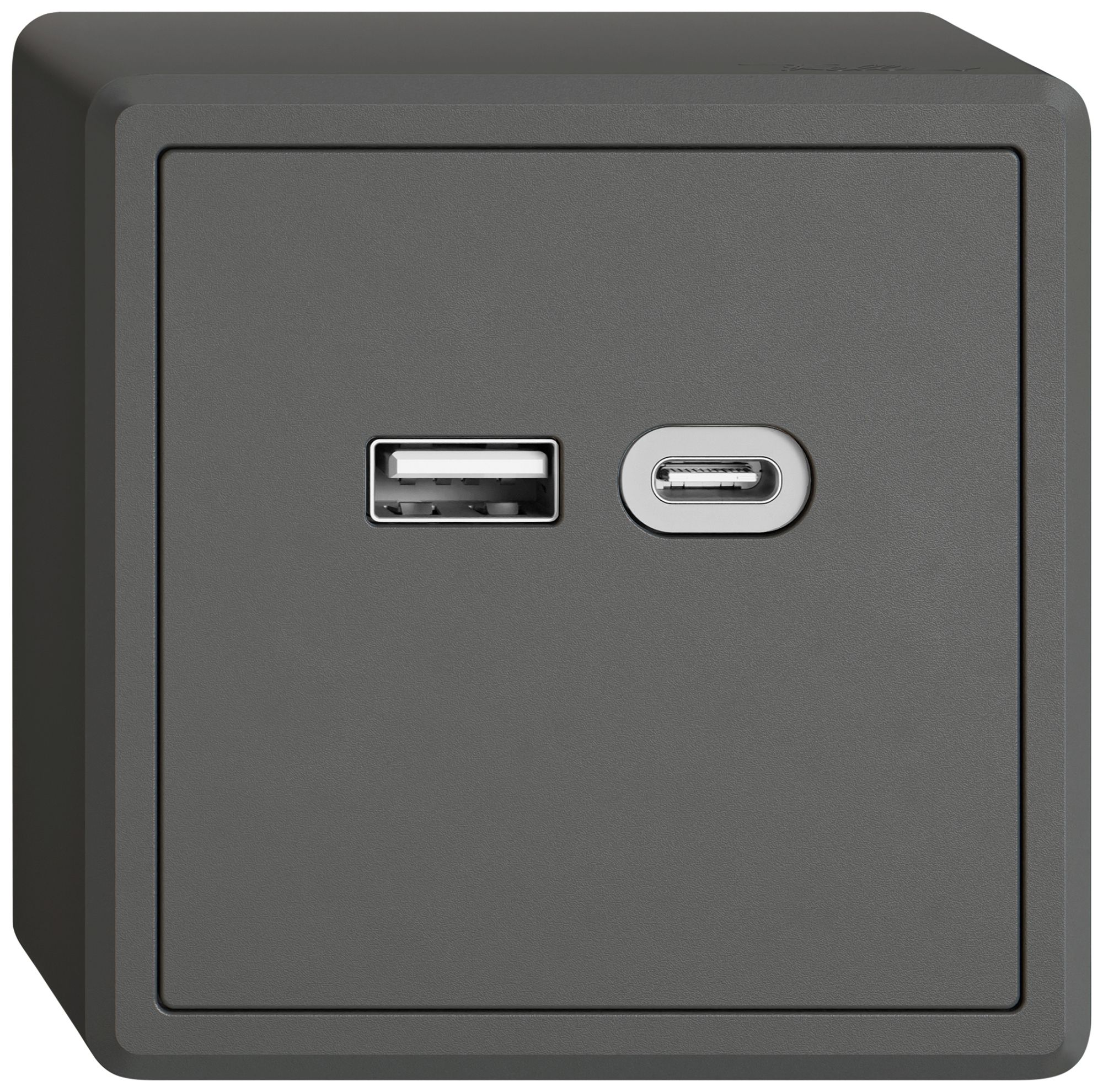 Prise de charge USB AP EDIZIO.liv SNAPFIX® 230VAC 18W 1×USB A 1×USB C grf