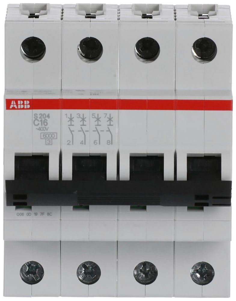 Disjoncteur ABB S204-C16 16A C 6kA