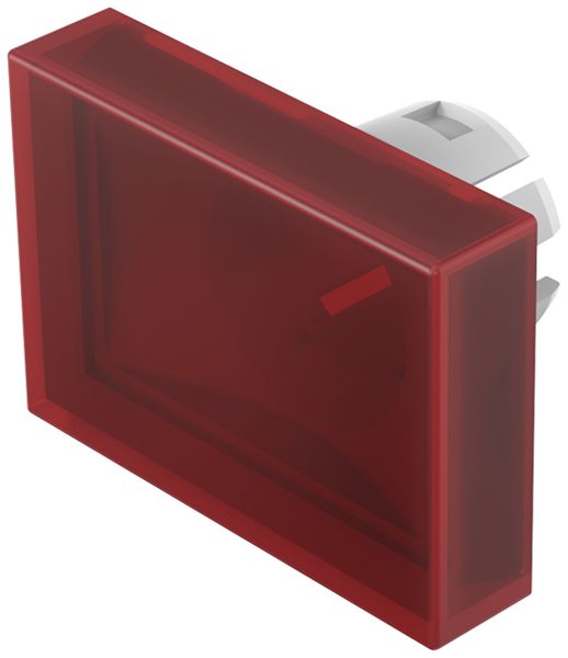 Capot à poussoir EAO 51 plat 15.2×21.2mm rouge