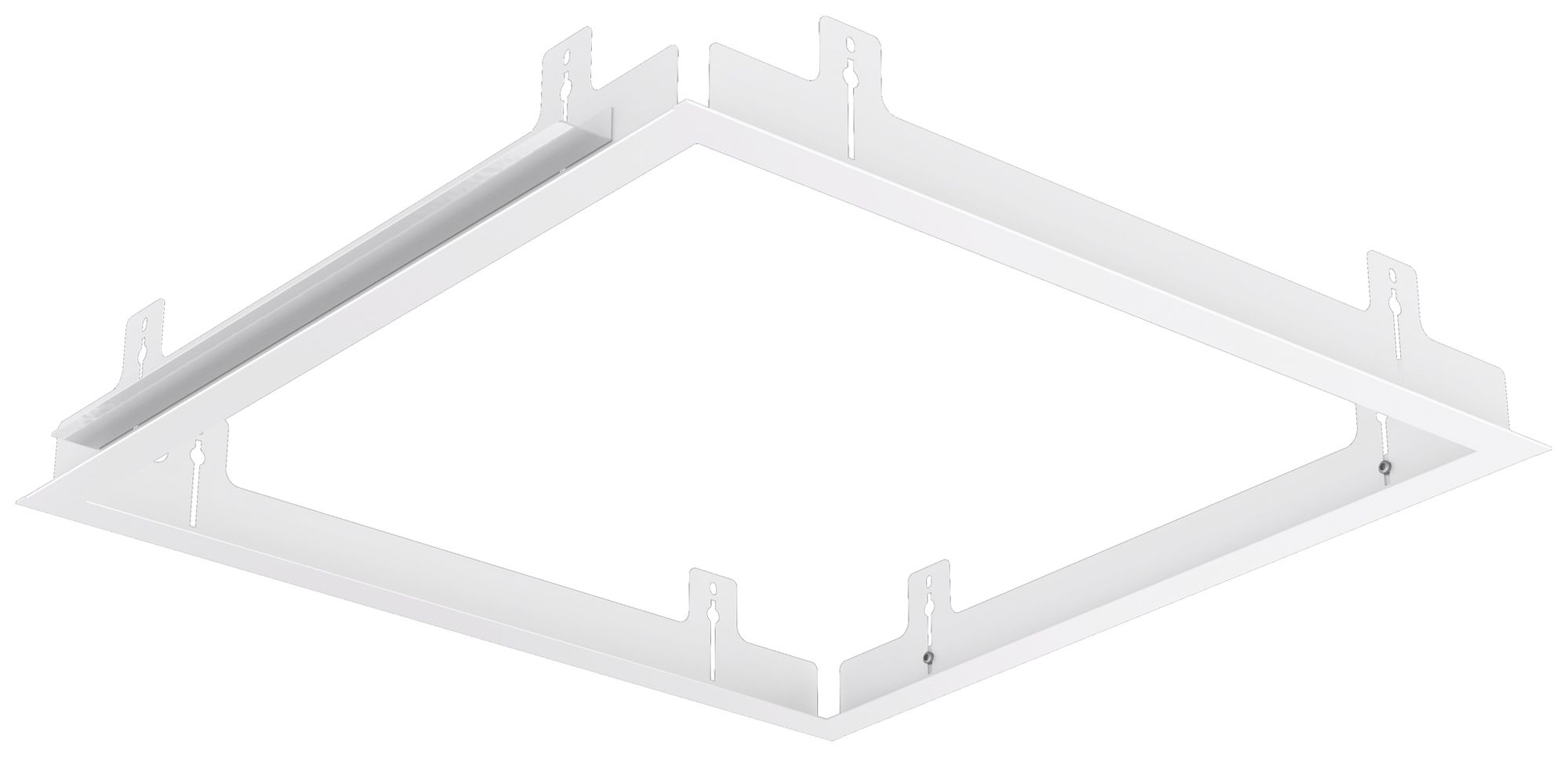 Cadre d'encastrement Signify NatureConnect 625×625×88mm  acier blanc