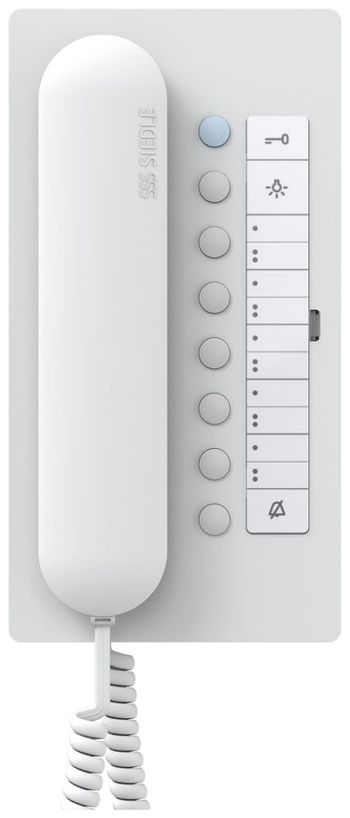 Poste audio intérieure AP Siedle Comfort ouvre-porte commut.auto 106×201×46mm bc