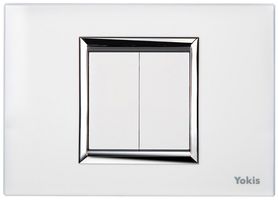 AP-RF-Wandsender Yokis TLM2T503, 2 Tasten weiss