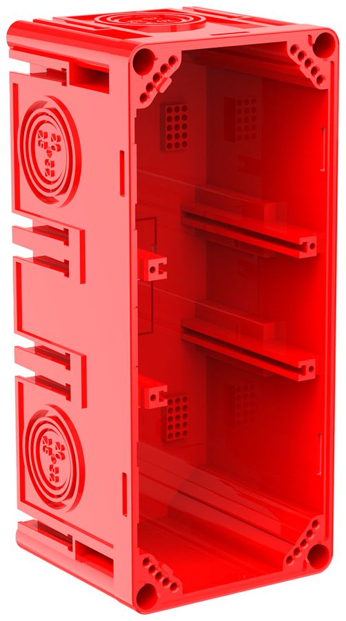 NUP-Einlasskasten CRALLO-LEU 178×78×73mm 2×1 Halogenfrei rot