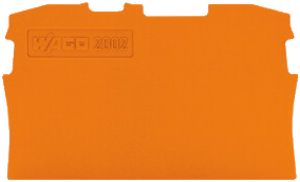 Abschlusswand WAGO TopJob-S orange 2P zu Serie 2002
