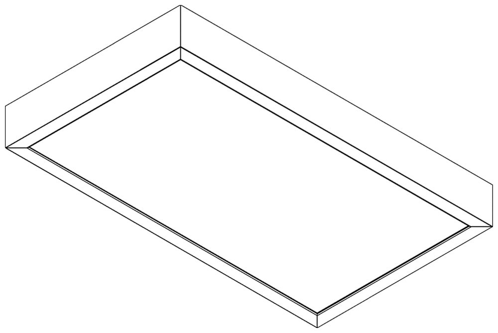 Boîtier à embase Siteco Apollon acier 1195×295×70mm blanc