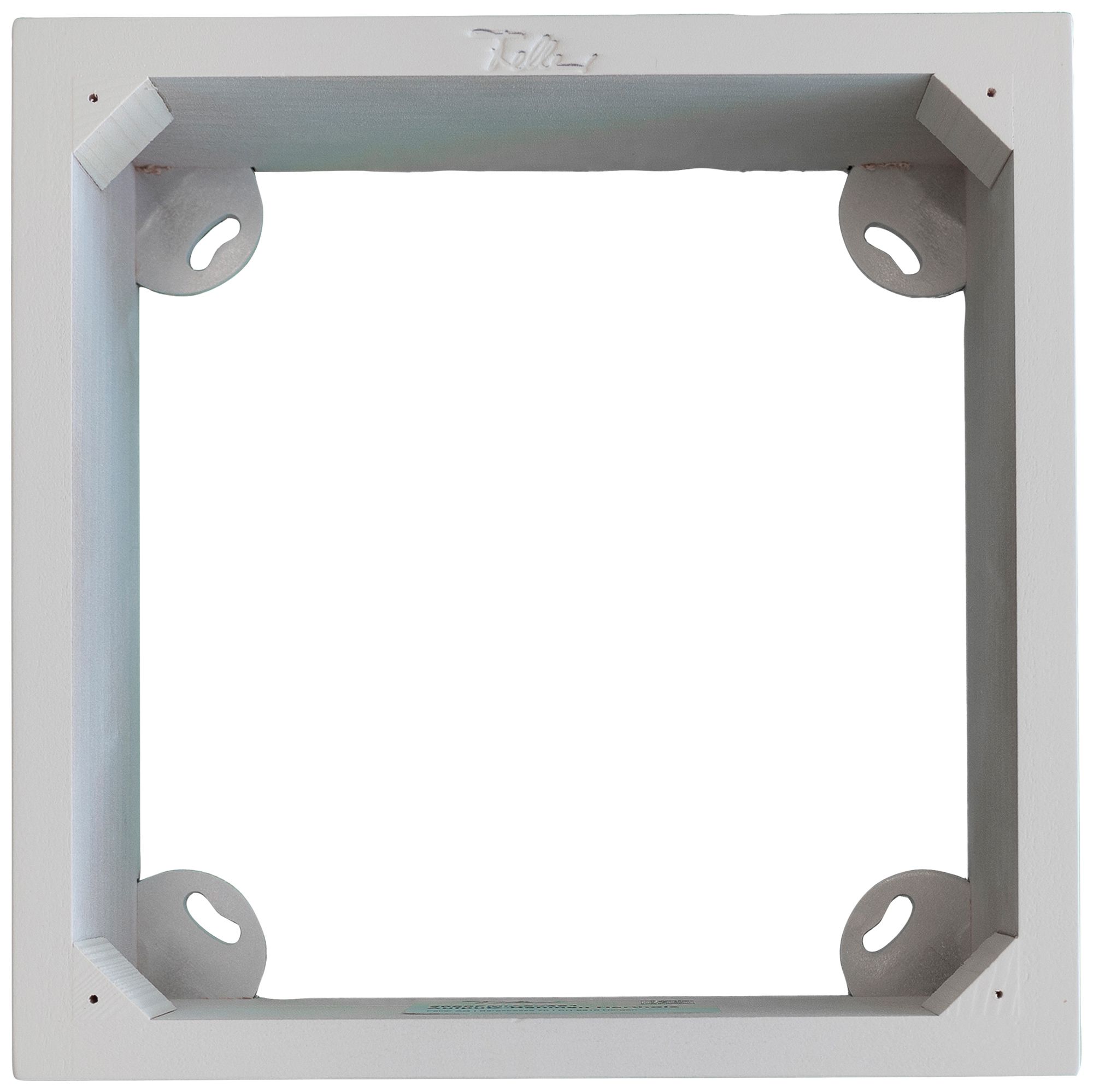 AP-Rahmen Feller EDIZIOdue 3×3 Hartholz lackiert für UP-Kombination SNAPFIX® ws