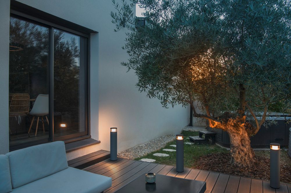 Tête d.lumin.LED SLV M-POL S Clear 11W 510lm 927/930 IP65 Ø120.9mm anthr.