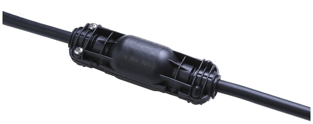 Manchon pour câble 3×2.5mm² Ø6.5…12mm, noir, IP68