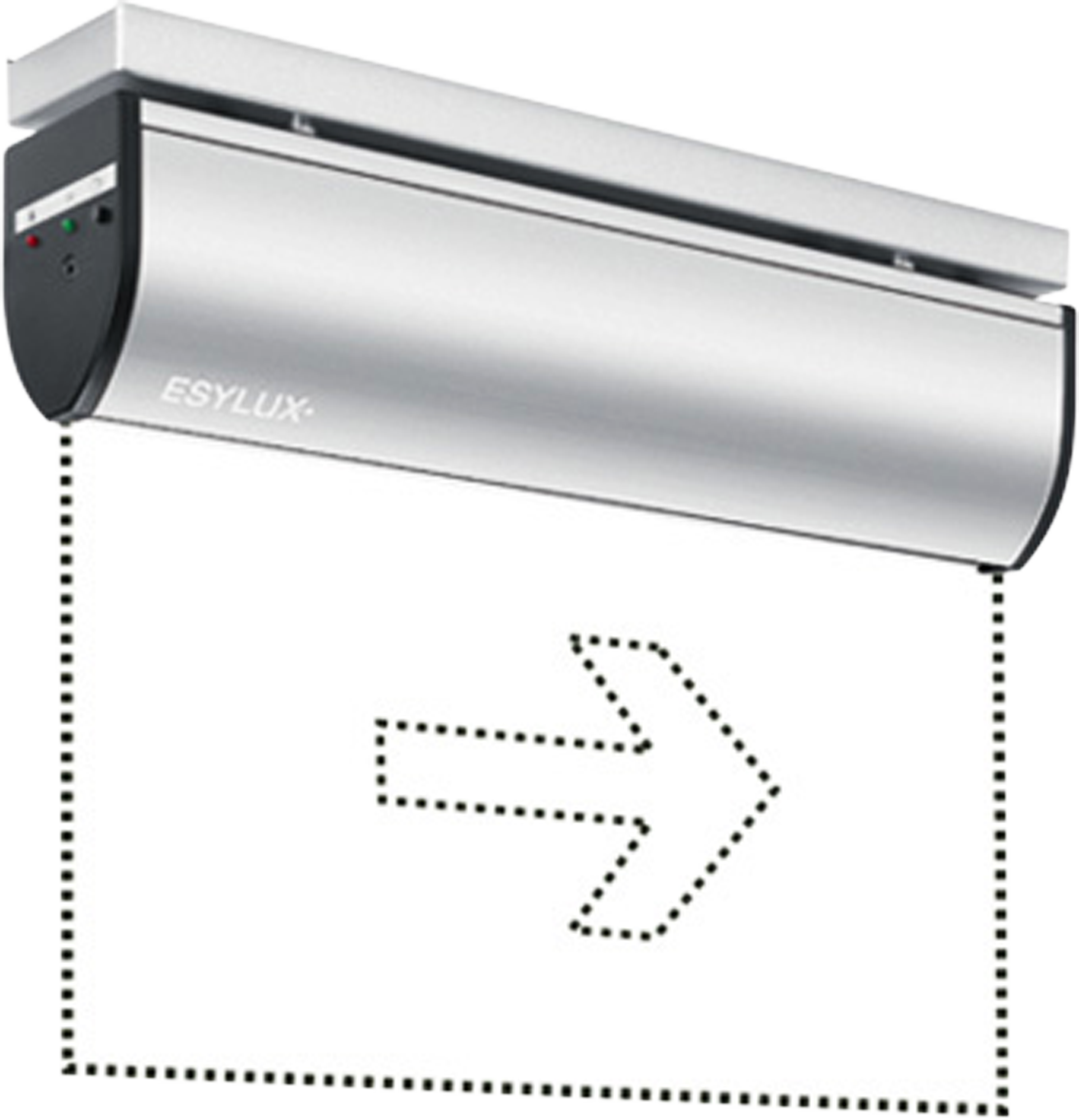 Notleuchte ESYLUX SLD LEDi SC/C Deckenaufbau
