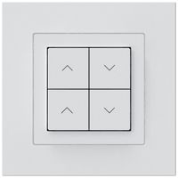UP-KNX-Storentaster Hager BA kallysto.pro C 4-fach 94×94mm weiss