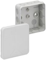 Scatola derivazione AP 2K-12 85×85×37mm, grigio