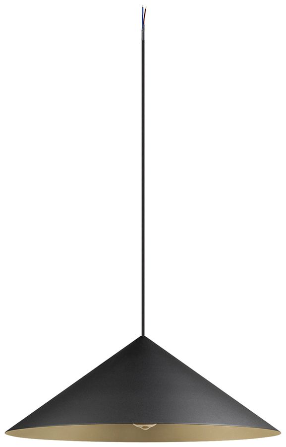 Pendelleuchte SLV MAGICO 55 E27 1×10W DIM Ø550mm schwarz/gold