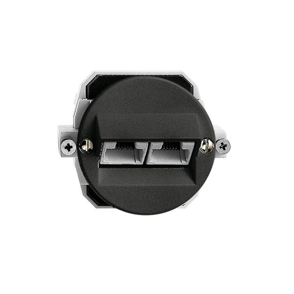 Einsatz zu UP-Anschlussdose 2×RJ45/u 4P getr.sz ITplus P 43mm