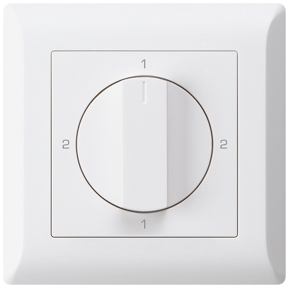 UP-Drehschalter kallysto.line 3/1L weiss mit Drehgriff