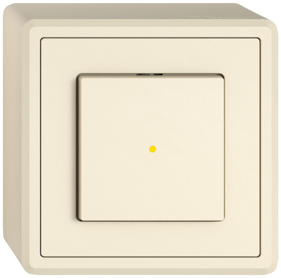 AP-Leuchtdruckschalter EDIZIO.liv SNAPFIX® 3/2L Frontlinse KS gelb cr