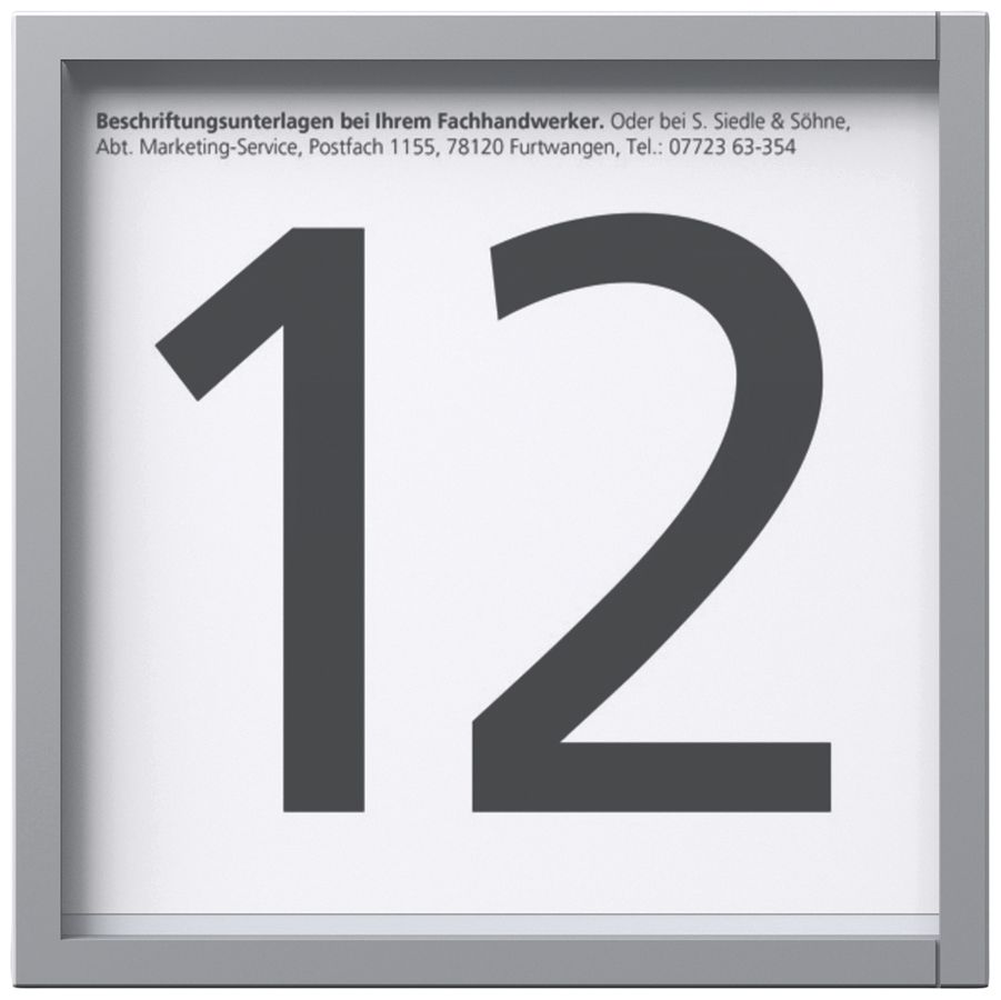 LED-Info-Modul Siedle Vario systemunabhängig Kunststoff silber