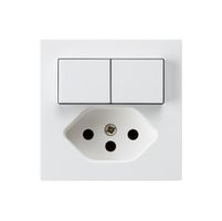 Combinaison ENC 2×A-R/1P+T13 blanc kallysto sécurité enfants plaque de fixation