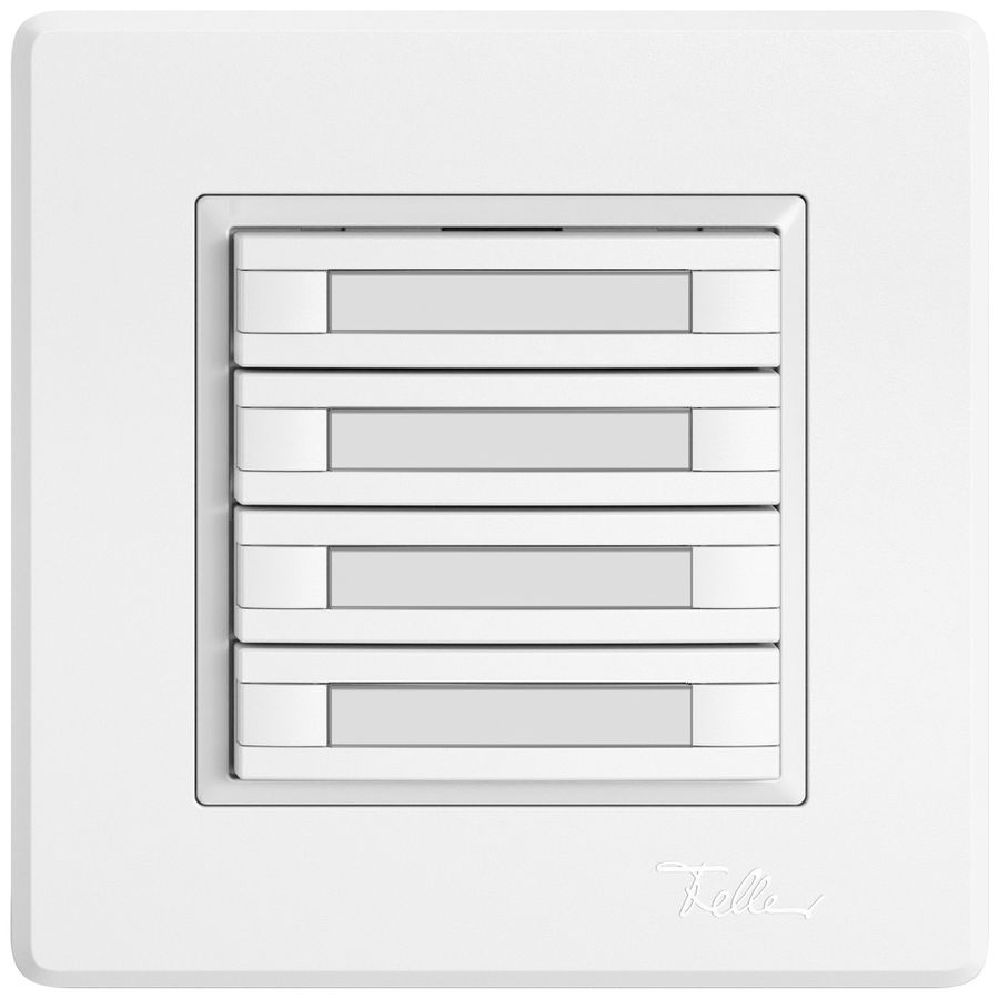 Pulsante KNX RGB INC EDIZIO.liv SNAPFIX® sensore temp.s.LED targ.8× com.1T bi