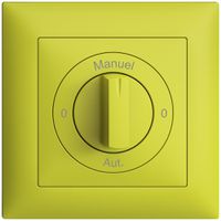 Kit front. 0-Auto-0-Main EDIZIOdue lemon 88×88mm per interr.rot