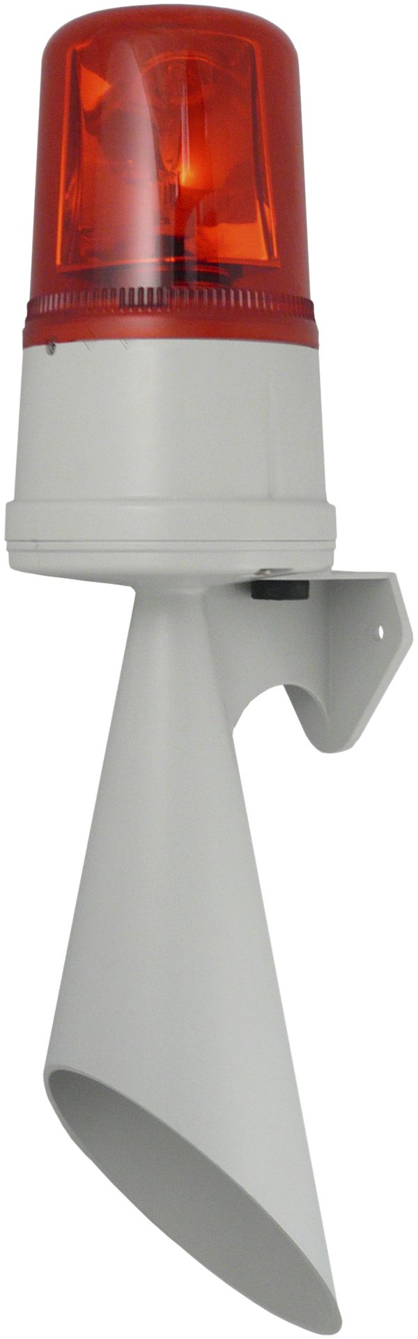 Avvisatore Comax con lampada rotante 230VAC 25W 110dB rosso IP65