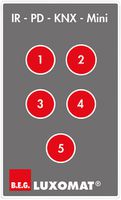 Fernbedienung Luxomat IR-PD KNX Mini