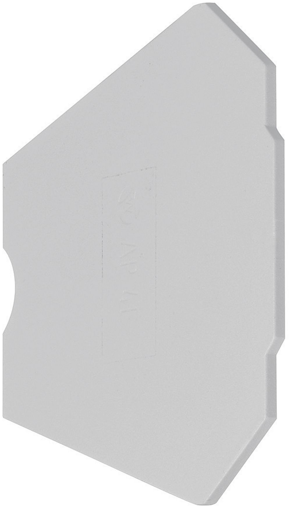 Abschlusswand Hager für KXA04VB, KXA04LX grau