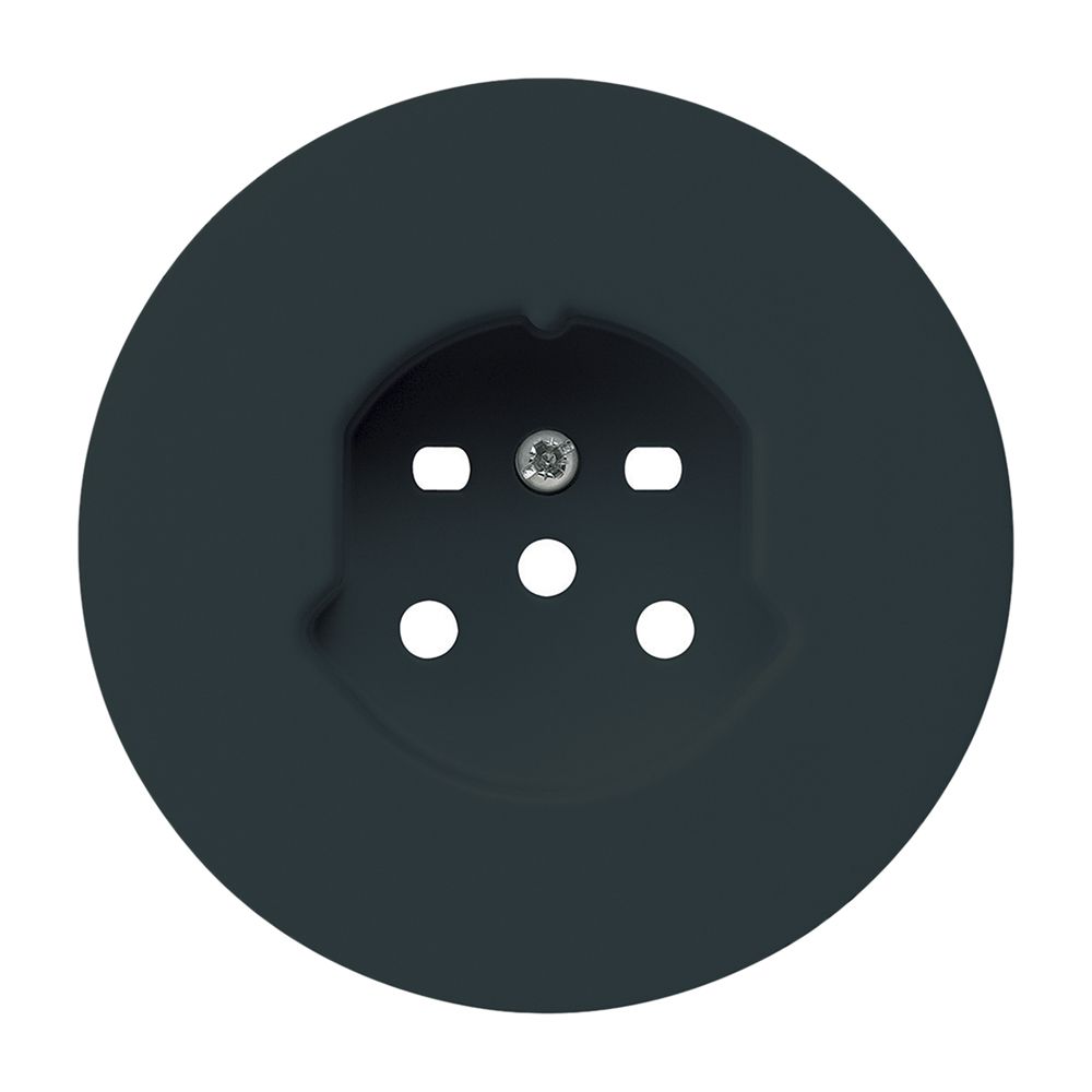 Frontset HA robusto für Steckdose Typ 15 mit Steckklemmen schwarz