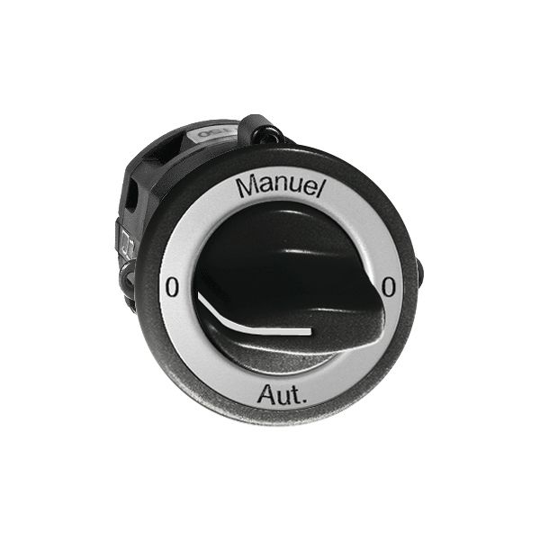 UP-Drehschalter 0-Auto-0-Main FH 2/1P schwarz mit Drehgriff