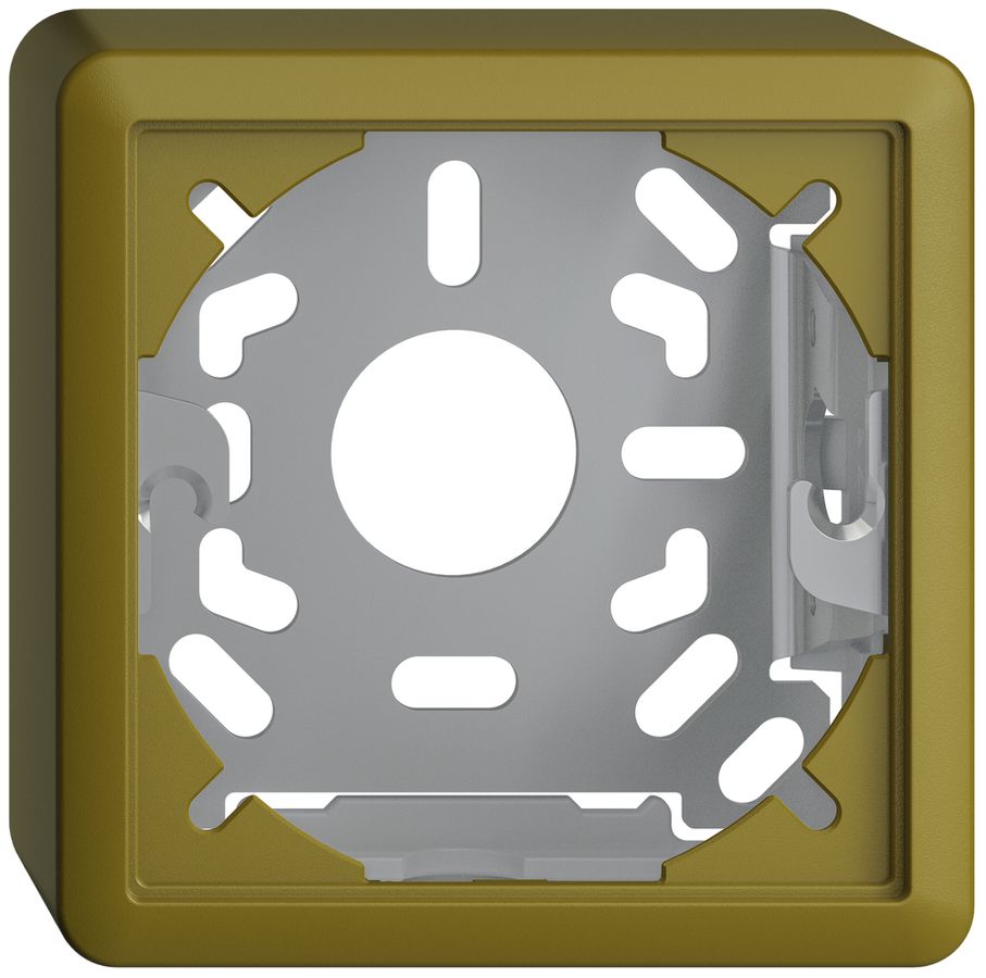 Capot avec plaque de base 39mm EDIZIOdue olive