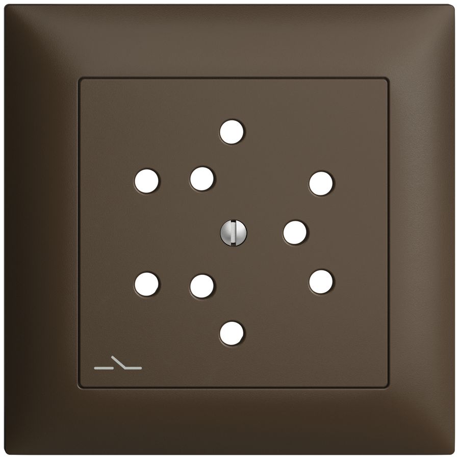 Frontset EDIZIOdue coffee 88×88mm 3×T12/1