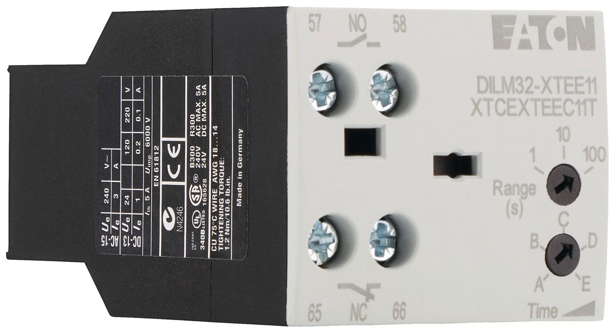 Relè a tempo Eaton DILM32-XTEE11 0.05…100s 1NO 1NC elettronico