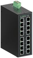 Switch wienet UMS 16-2G, 14-Port Fast Ethernet+2-Port GbE, unmanaged, IP30