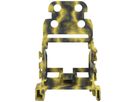 Befestigungsadapter WAGO 221 mit Zugentlastung 10L×4mm² TH35 grau/gelb