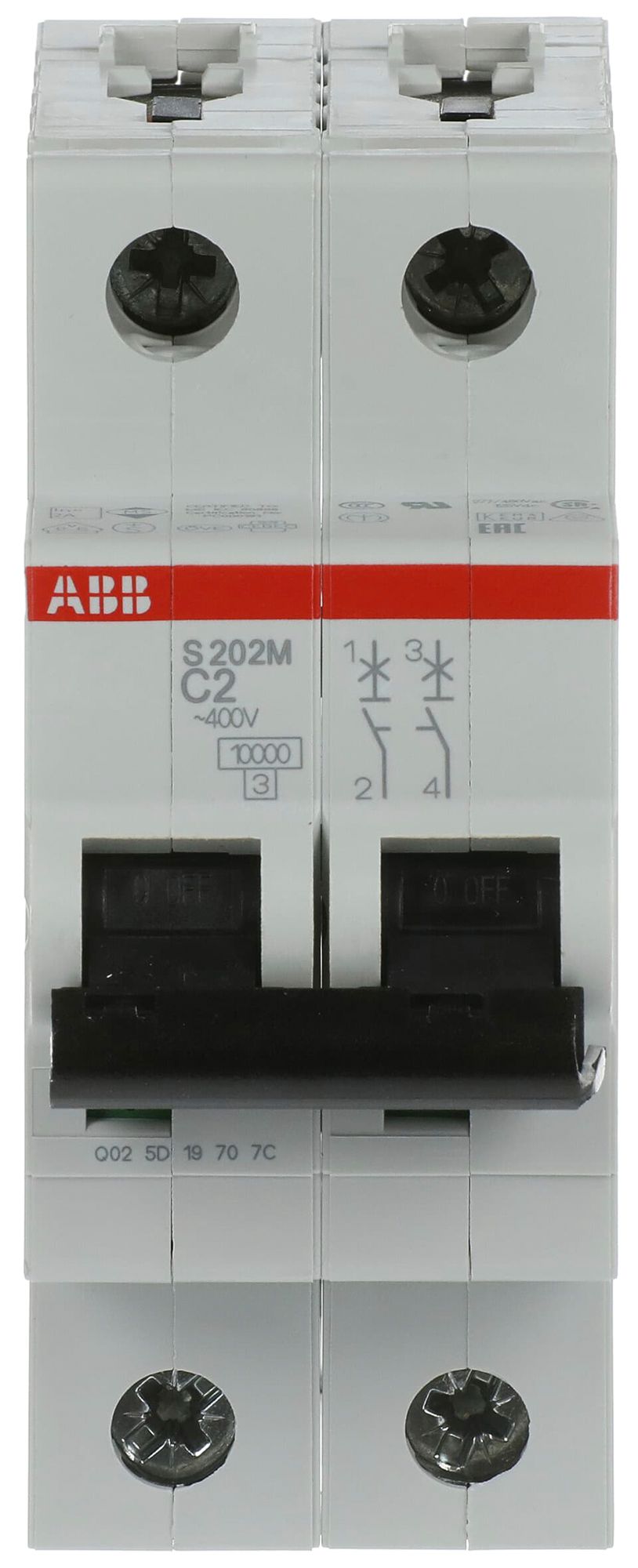 Disgiuntore ABB S202M-C2 2A C 10kA