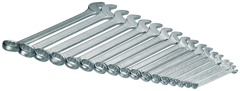 Maulringschlüssel-Set CIMCO 17 Stück SW6…22