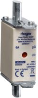 NH-Sicherung Hager DIN000 400VAC 50A gG/gL Doppelkennmelder rostgeschützt