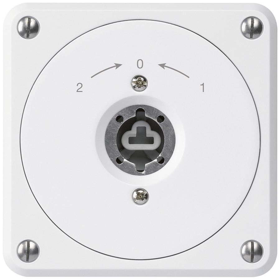 Contact pivotant à clé ENC robusto blanc sans clapet sans cylindre invers.combi