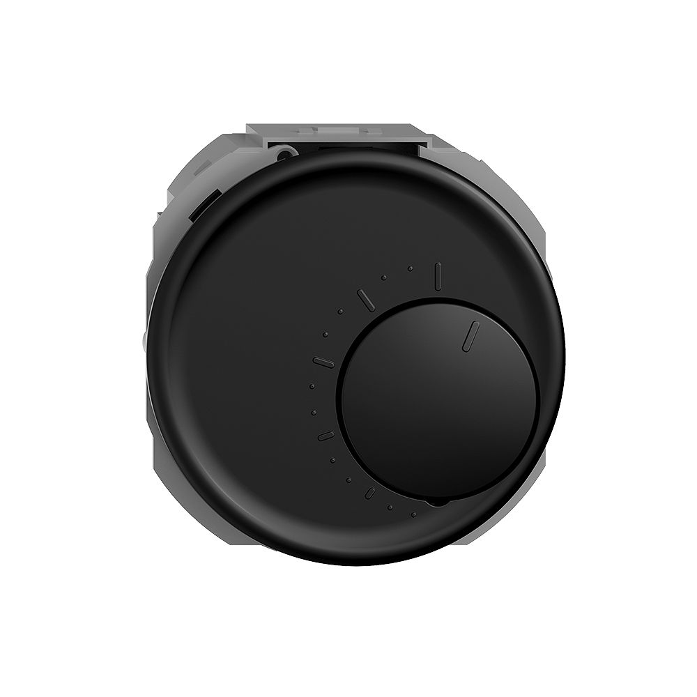 Termostato ambiente INC STANDARDdue nero, senza interrutore