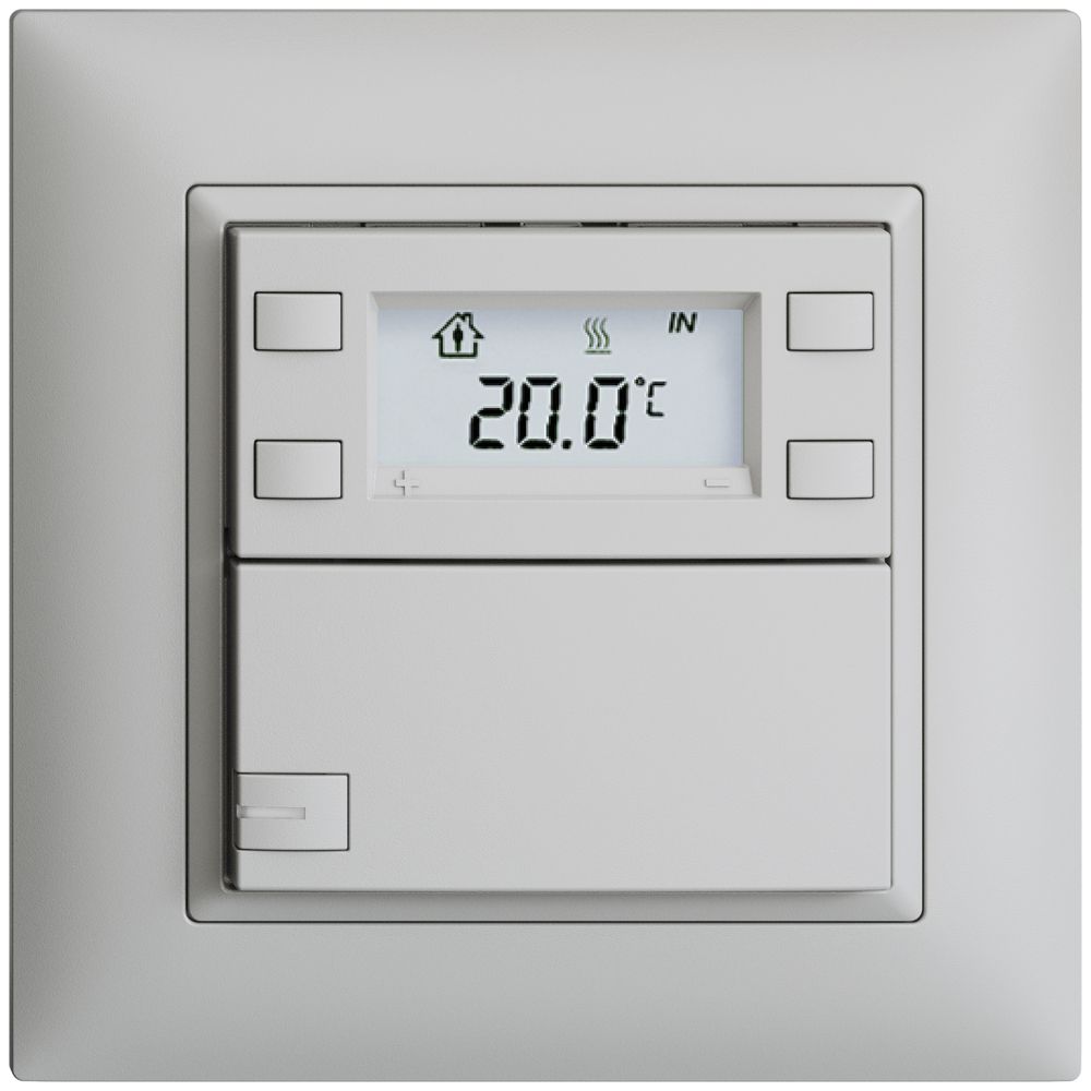 UP-RTH-Taster KNX 1-fach EDIZIOdue FMI hellgrau, mit LED RGB