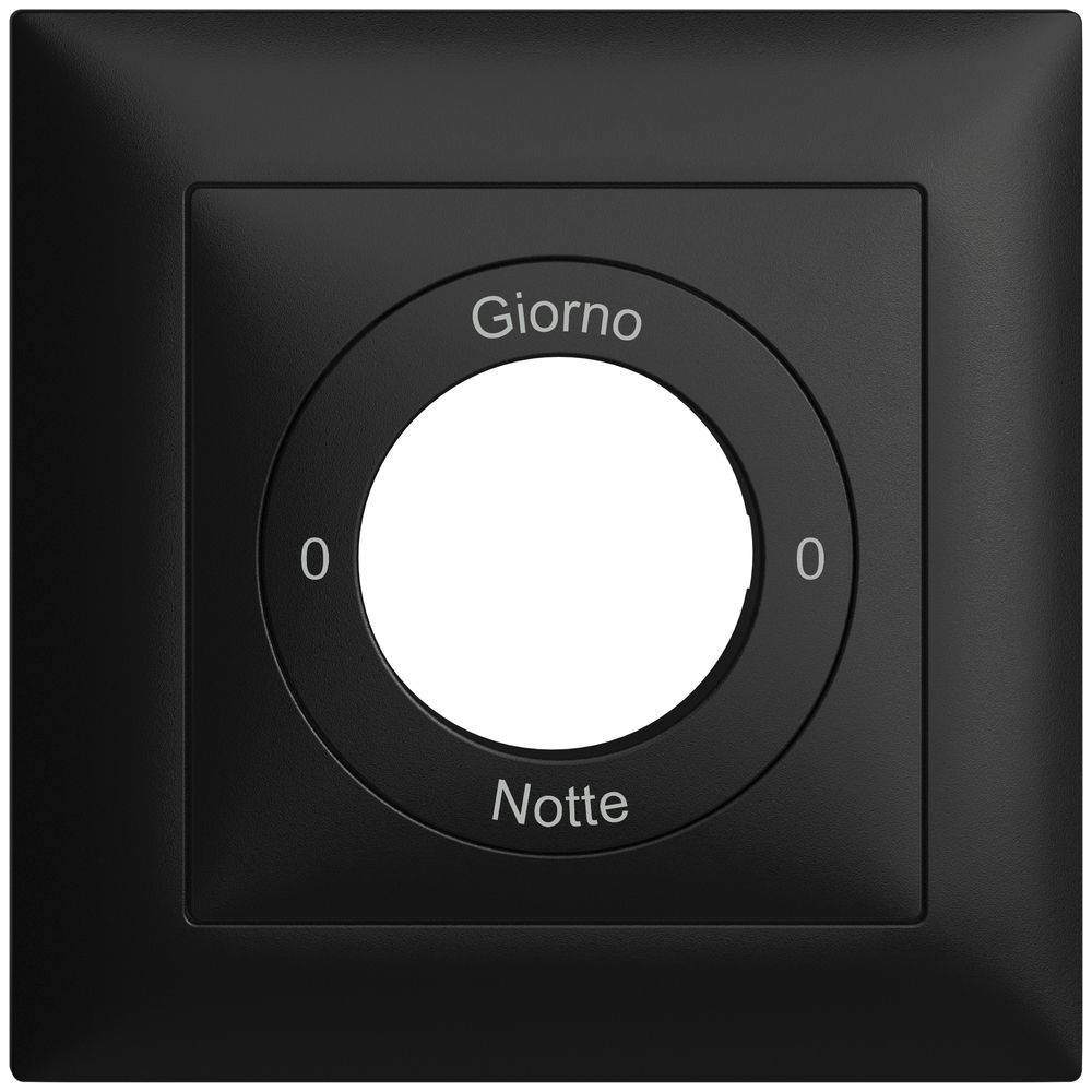 Kit frontale 0-Giorno-0-Notte EDIZIOdue 88×88mm nero