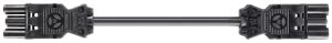 Verlängerung Wieland GST18i3 3×1.5mm² 250V 16A 2m schwarz Stecker-Buchse, Cca