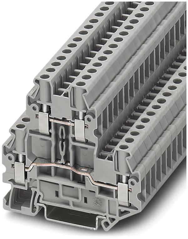 Morsetto a 2 piani 0.14…6mm² grigio AWG26…10