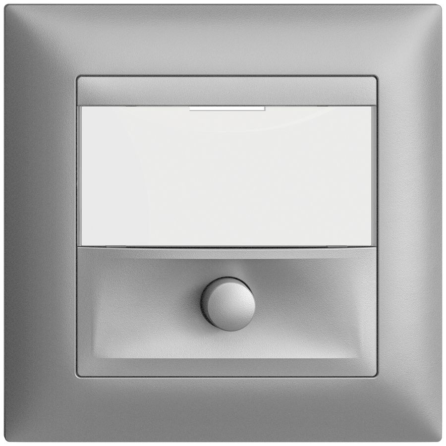 UP-Taster mit Namensschild EDIZIOdue silver