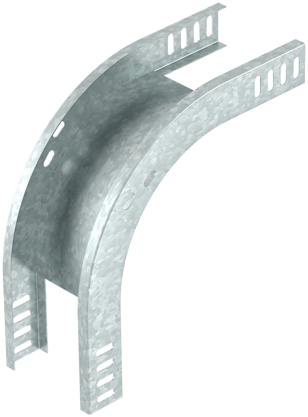 Coude extérieur Bettermann vertical 90° 35×100mm zingué à chaud par immersion