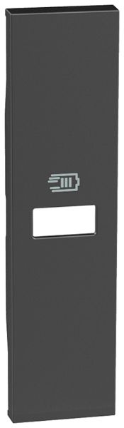 Abdeckung Legrand Living Now 1×USB 22×86×7mm schwarz IP20